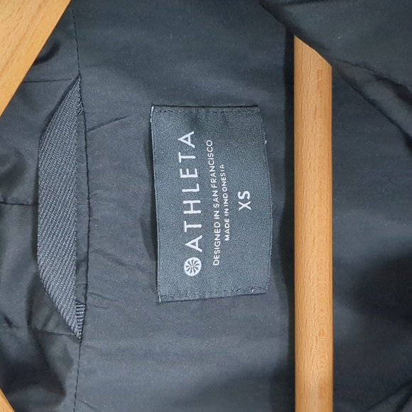 Athleta Sutro Rain Jacket Black Women's Size XS Oversized Like New - Picture 2 of 15